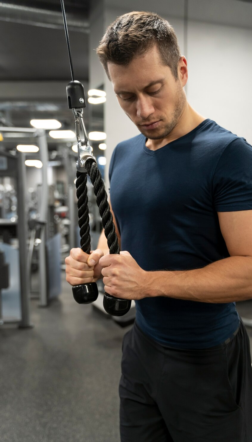 Personal training workout at a gym in Doha